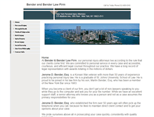 Tablet Screenshot of benderandbenderlaw.com